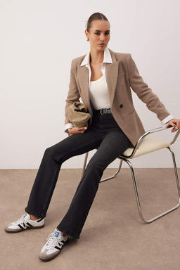 Mavi Yuksek Bel Ispanyol Paca Flare Jeans TWOAW26JE00095 - Trendyolmilla фото 8