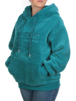 107 TURQUOISE Худи женское Тедди на флисе - Фабричный китай фото 3