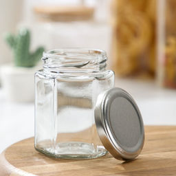 Банка для хранения сыпучих продуктов «Идиллия», 160 мл, 6.8×8.5 см, с металлической крышкой, стекло, крышка, МИКС