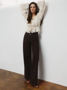 Джинсы wide leg с высокой посадкой / Zarina