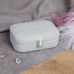 Шкатулка для украшений 15х10х4,5 см / 030-1 /уп 120/ (Белый) - Галеонтрейд фото 4