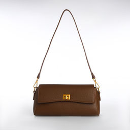 Сумка женская мессенджер TEXTURA на клапане, 26×9×12 см, тёмно-коричневая