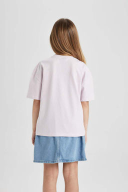 Футболка с круглым вырезом и короткими рукавами для девочек Звездные войны-Мандалорец - Defacto фото 9