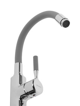 Смеситель для кухни с силиконовым изливом и гайкой, A9890T-2.