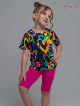 Костюм Актив яркие сердца-фуксия - Sovalina фото 6