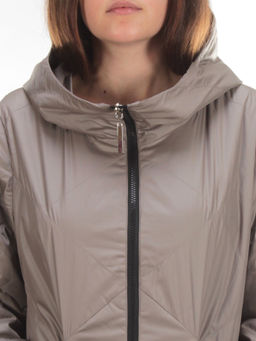 22098 DK.BEIGE Куртка демисезонная двухсторонняя женская (80 гр. синтепон) - Fashion фото 10