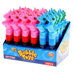 Цена за 24 шт. Мыльные пузыри Единорог, мини, МИКС, 50 мл - Funny toys фото 7