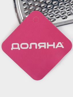 Тёрка для сыра Доляна «Металлик», 24×6 см, мелкая, с ручкой, нержавеющая сталь, серебристая