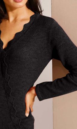 Пуловер, черный - Linea tesini фото 5
