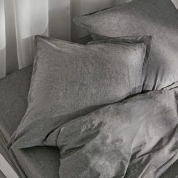 Простыня евро SL Home «Деним», 235×245 см, тёмно-серая, жатый хлопок
