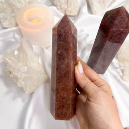 Кристалл-Генератор из Клубничного кварца