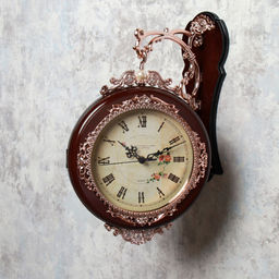 Часы настенные двухсторонние Вокзальные 19х35 см / 9887B /уп 6/