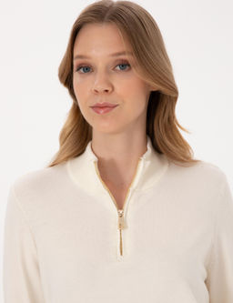 Ekru Slim Fit Kazak - Pierre cardin фото 2