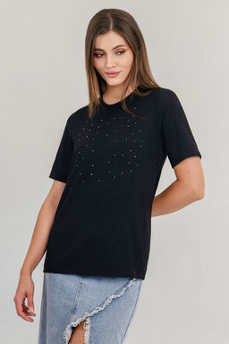 Арт. 3402/2 Футболка женская 44-52 (5 шт) Цвет:черный - Калинка фото 5