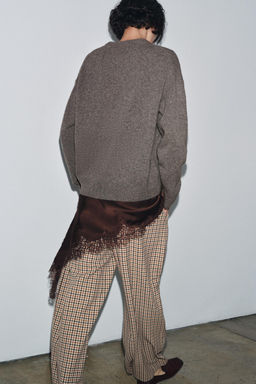 CASHMERE AND WOOL LONG SLEEVE SWEATER - Zara фото 3