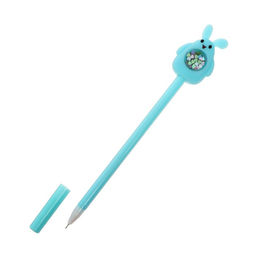 Цена за 12 шт. Ручка - прикол гелевая Calligrata Блеск-Зайчик, МИКС фото 2