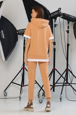 Джемпер, футболка женский 087L3 карамель - Solo mio фото 6