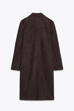 FAUX SUEDE FROCK COAT - Zara фото 6
