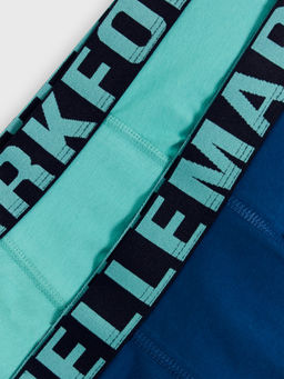 Трусы мужские боксеры мультипак (2 шт.) в бирюзовом и тропическо-синем цвете бирюза +тропический синий 411188-2 - Mark formelle фото 7