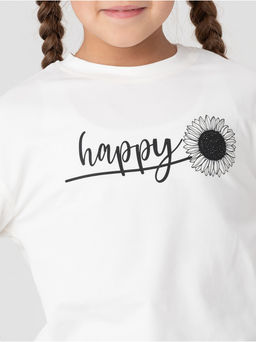 Лонгслив детский "Хэппи" экрю