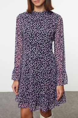 TRENDYOLMILLA Siyah Dik Yaka Dokuma Elbise TCLAW19LJ0076  фото 45