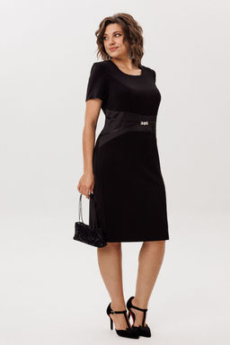 Платье ANELLI 1761 черный лебедь  фото 6