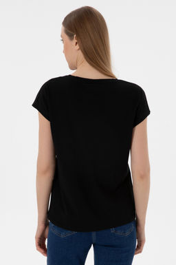 Kad_n Siyah Basic Ti__rt Sepette S_rpriz _ndirim - U.s. polo assn фото 6