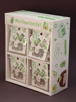 Набор декоративного скотча 2 шт. + диспенсер "Avobunny" (1.2см*3м)