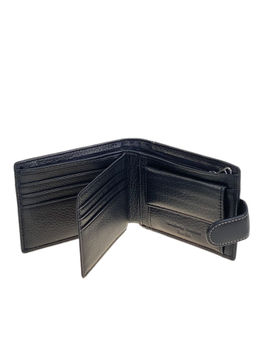 Портмоне мужское из натуральной кожи , цвет черный - Greta фото 2