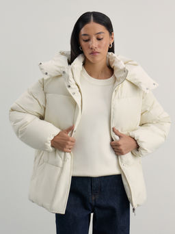 Куртка с капюшоном из фактурной ткани / Zarina