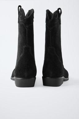 SPLIT SUEDE COWBOY BOOTS, CHARACTERISTICS - Zara фото 10