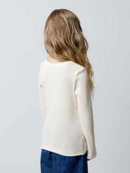 КР 302673/айвори джемпер (лонгслив) для дев