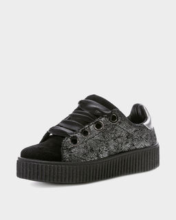 Passegiata. Кеды, черный/серебряный, 36