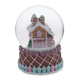 Фигурка декор в стекл шаре "Пряник", D 6,5 см, L6 W6 H9 см, 2в.