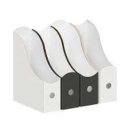 VAL CG-BW-2VP-85mix Лотки для бумаг верт., 31*23.5*8.5 см, набор 4 шт., 2 цвета, CLASSIC GREY, шт