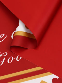 Цена за 20 шт. Пленка для цветов, «Удача», винный, 57×57 см