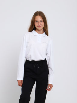 Ладошки / Рубашка-поло Василий белый  фото 4