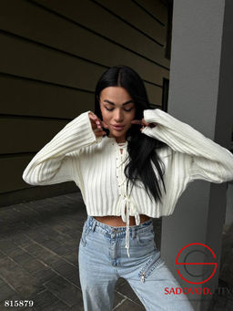 Вязанная кофта на завязках - Bruno фото 2