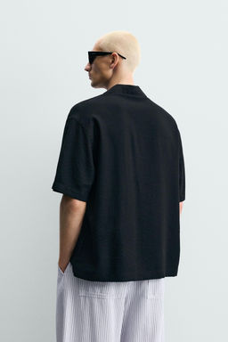 CAMISA REGULAR FIT FLUIDA / Negro - Zara фото 3