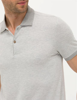 A__k Gri Melanj Slim Fit Polo Yaka Ti__rt - Pierre cardin фото 7