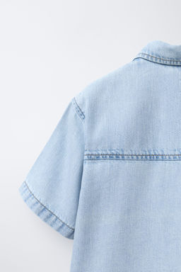 CAMISA DENIM FLUIDA / Azul - Zara фото 4