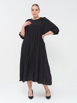 Платье со сборкой PP20904BLK00