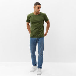 Футболка  Collorista цвет хаки , р-р 46-48