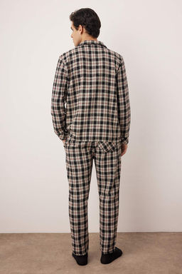 TRENDYOL MAN Siyah Regular Fit Ekose Dokuma Pijama Tak?m? TMNAW22PT1078 - Trendyolmilla фото 10