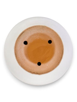 Набор горшков цветочный поддоном 4 шт 0,6 / 1,4 / 2,5 / 5 л керамика капучино Туман