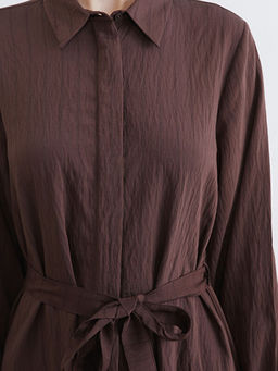 Ku?akl? Modal Kar???ml? G?mlek Elbise