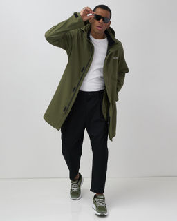 Парка спортивная мужская с капюшоном softshell цвета хаки 9565Kh - Mtforce фото 13