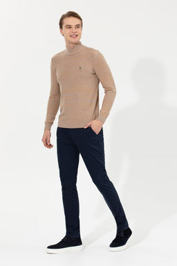 Мужские темно-синие брюки из плотной ткани Неожиданная скидка в корзине