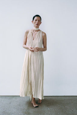 ZW COLLECTION FLOWING CRINKLE-EFFECT DRESS