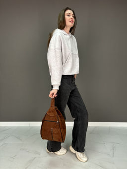 Сумка-рюкзак женская из телячьей кожи